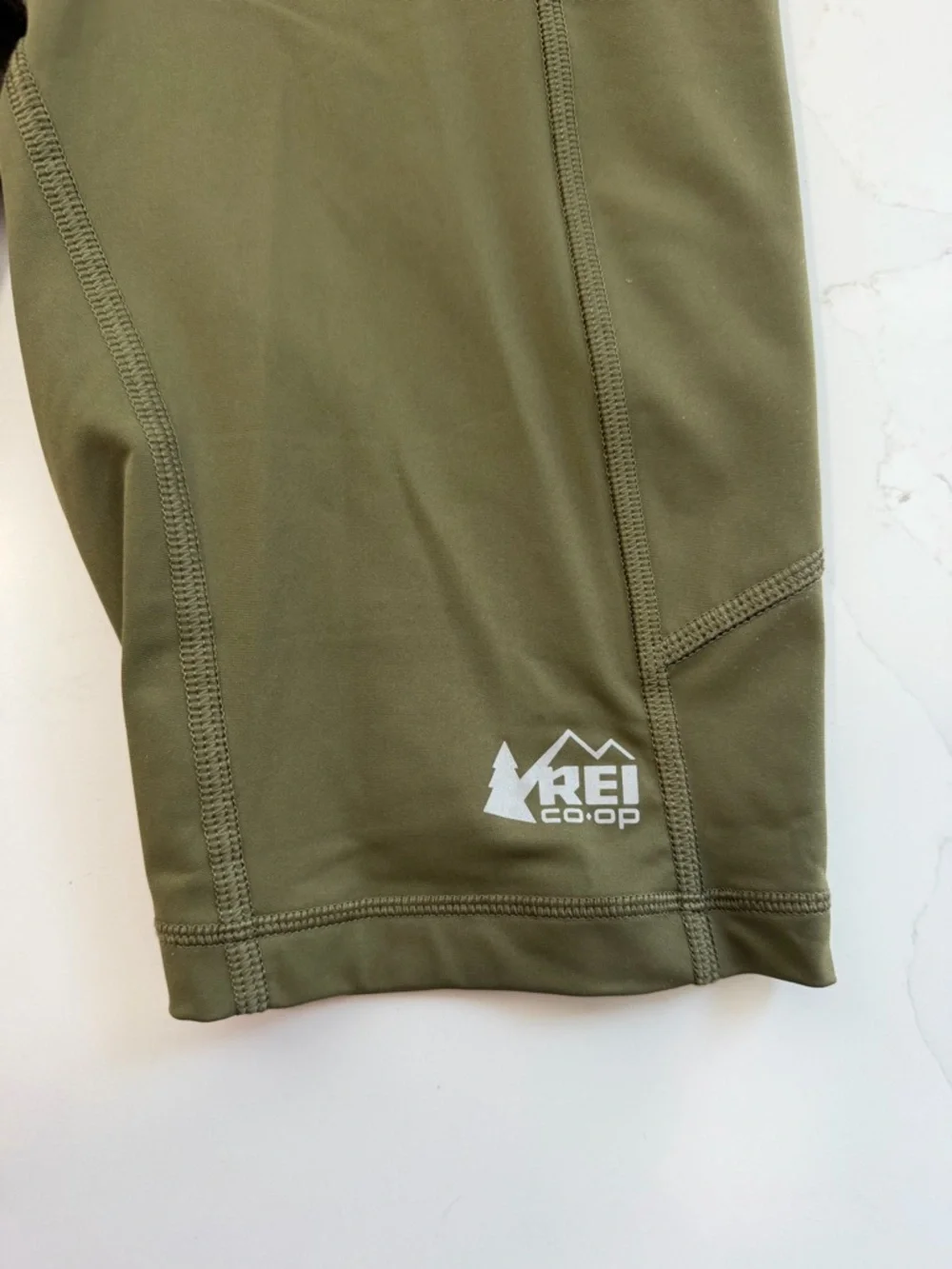 NWOT Women’s REI Olive Active High-Rise Pocket Shorts